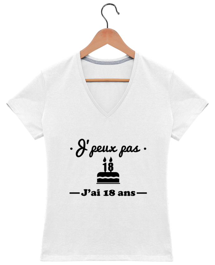 Tee Shirt Femme Col V J Peux Pas J Ai Ans Cadeau D Anniversaire