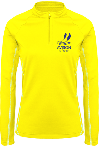 Sweat Running Femme Jaune