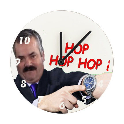 Horloge hop hop hop