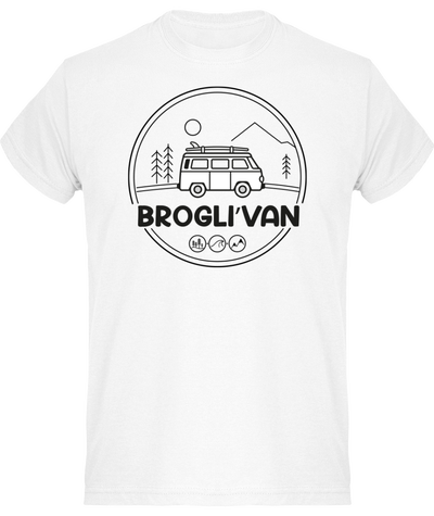 T-Shirt Homme Brogli'Van Logo Noir Rond