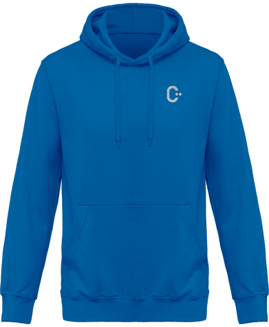 Sweat-Shirt Capuche - Logo Blanc brodé - Choix multicolores