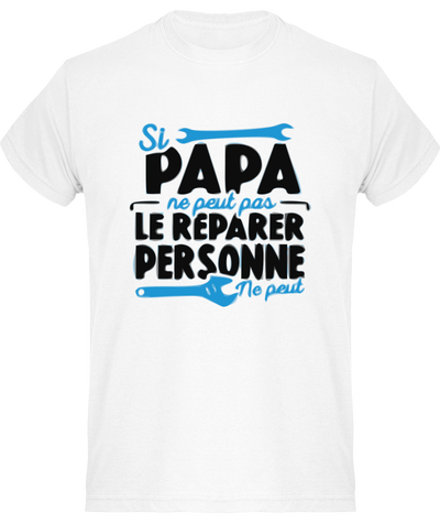 T-shirt drôle papa répare