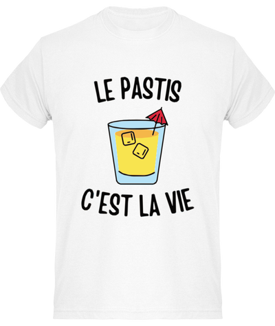 T-shirt drôle le pastis c'est la vie