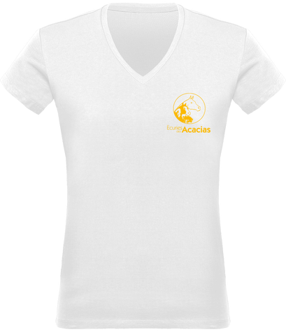 Tee-Shirt Femme Col V 180Gr 