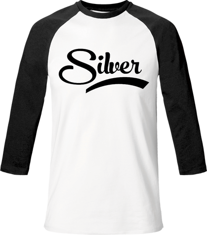 T-Shirt Homme Silver manche noire