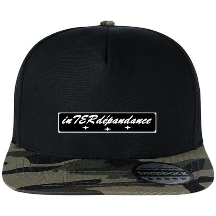 Casquette snacback noir inTERdependance