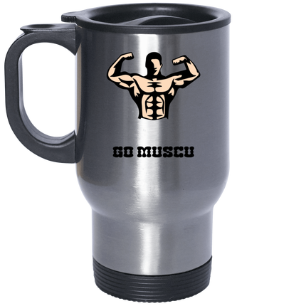 Mug isotherme avec anse Go muscu