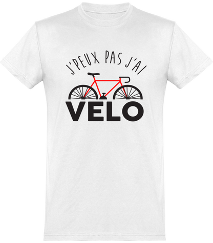 t-shirt drôle j'peux pas j'ai vélo imprimé en France