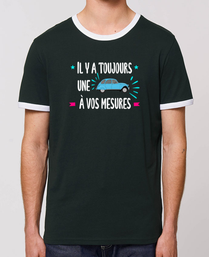 T Shirt Contrast Unisexe Stanley RINGER Il y a toujours une 2cv