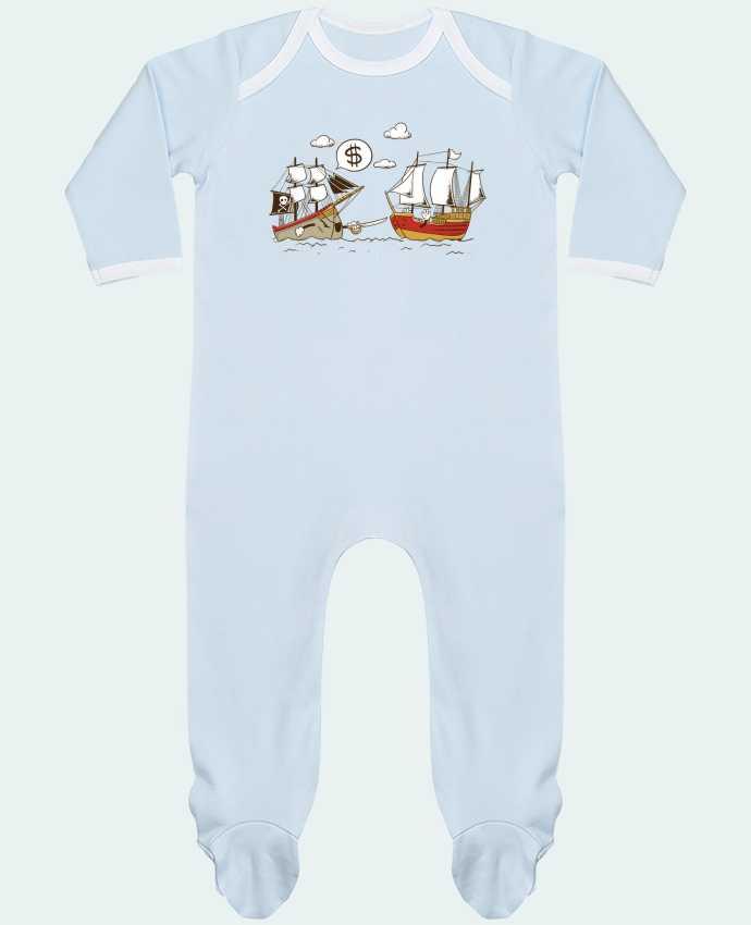 Pyjama Bebe Manches Longues Contraste Pirate Flyingmouse365