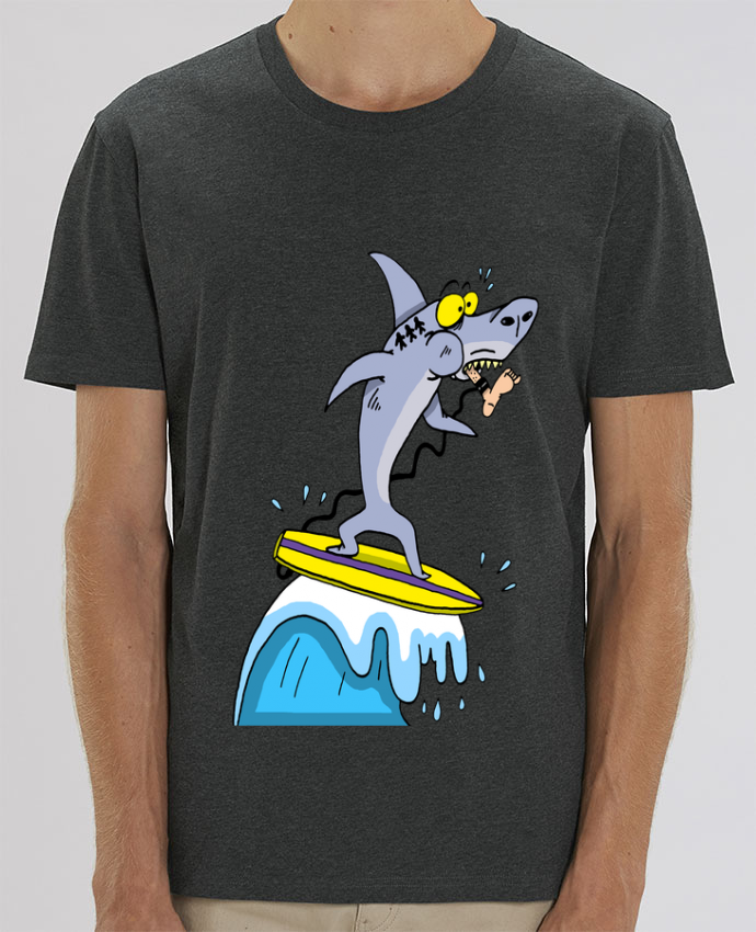 Tee shirt Le requin et le surf Humour Tunetoo