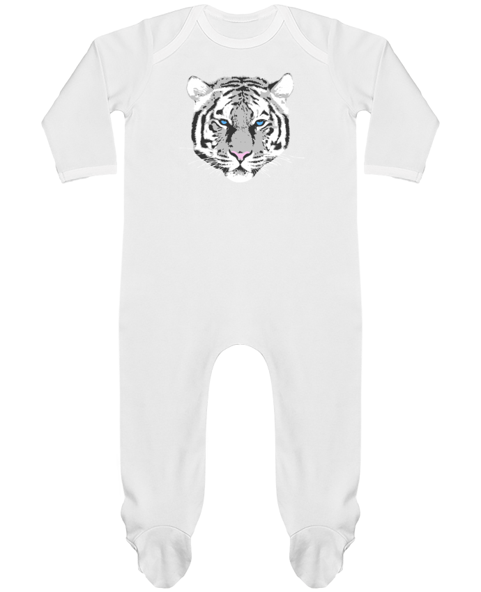 Pyjama Bebe Manches Longues Contraste Tigre Blanc Justsayin