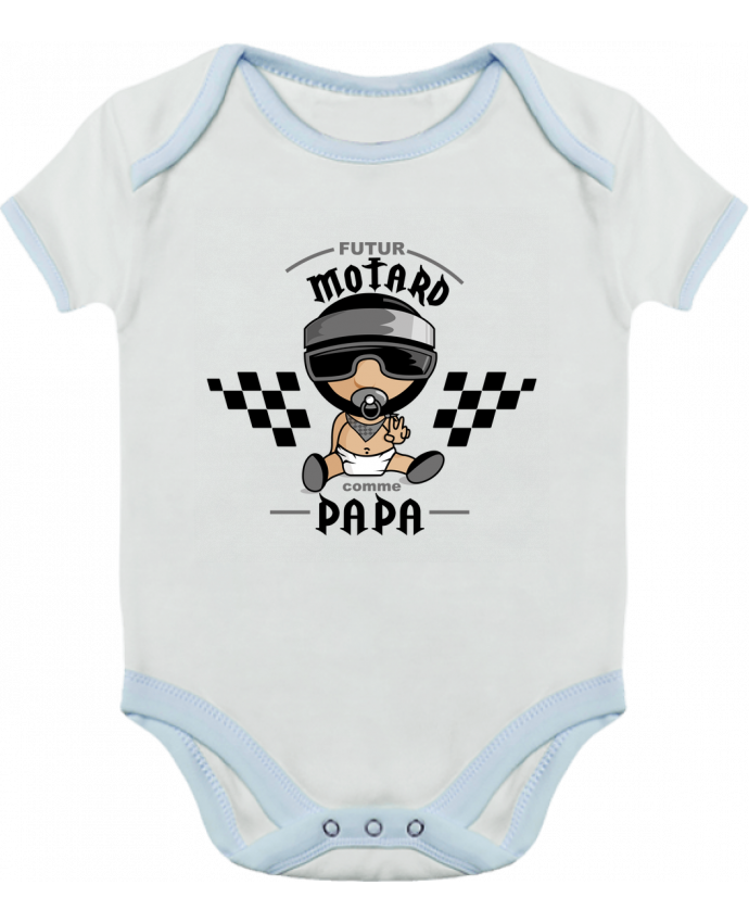 Body Bebe Contraste Futur Motard Comme Papa Graphick Kids