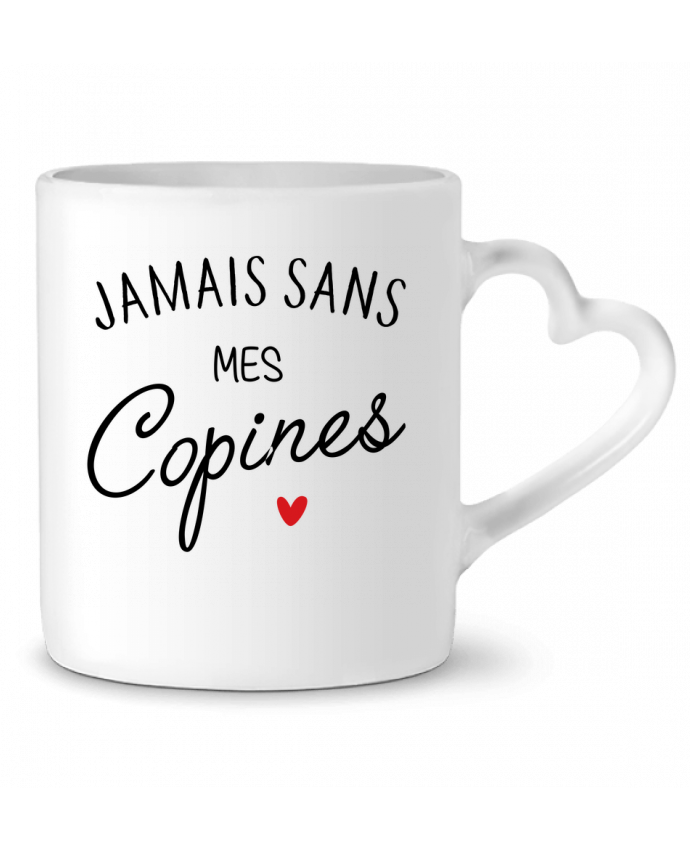 Mug Coeur Jamais Sans Mes Copines Lpmdl