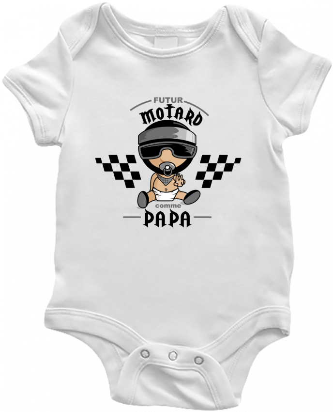 Body Bebe Futur Motard Comme Papa Par Graphick Kids