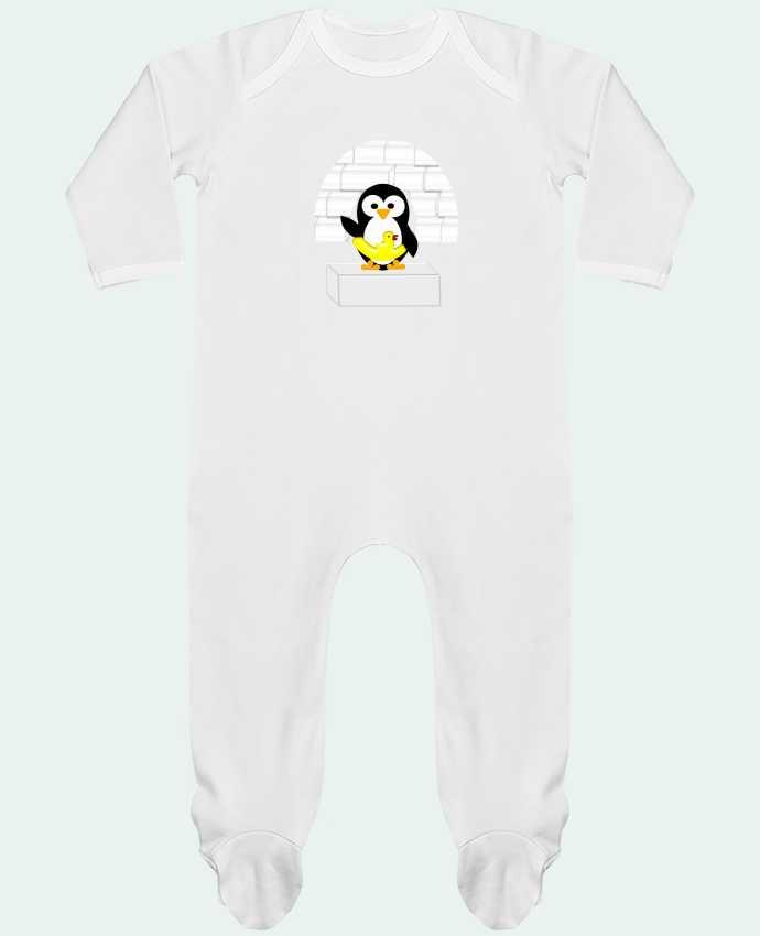 Pyjama Bebe Manches Longues Contraste Le Pingouin Les Caprices De Filles