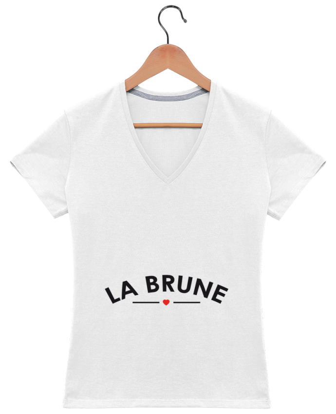 t shirt femme brun