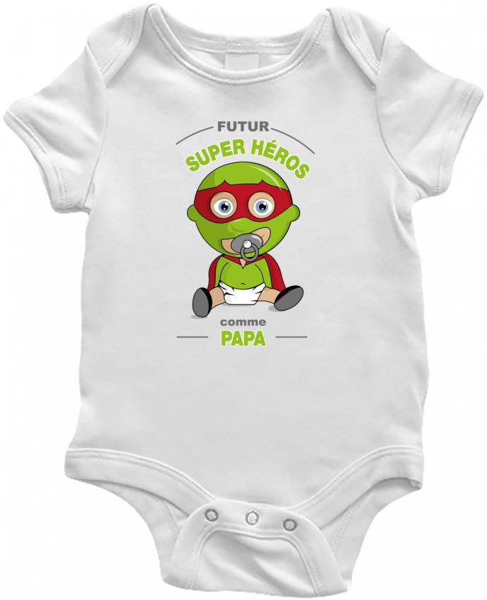 Body Bebe Futur Super Heros Comme Papa Par Graphick Kids