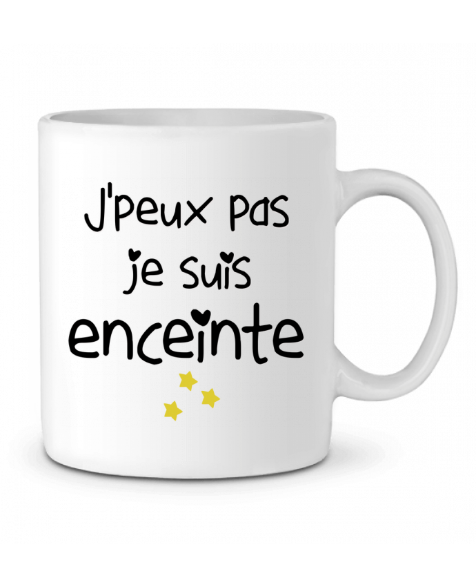 Mug En Ceramique J Peux Pas Je Suis Enceinte Swissmadedesign