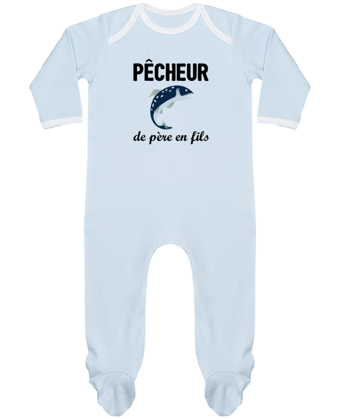 Pyjama Bebe Manches Longues Contraste Pecheur De Pere En Fils Tunetoo