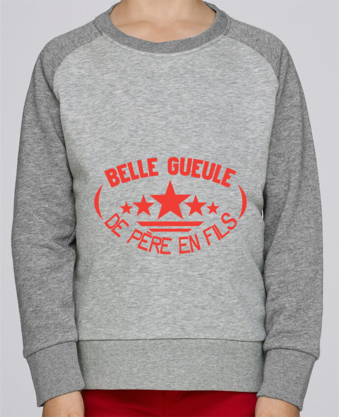 Pull Baseball Fille Belle Gueule De Pere En Fils Citation Message Par Le Designer Achille