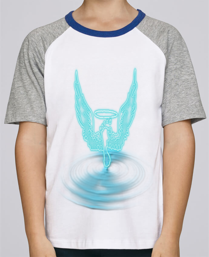 t shirt enfant cyan