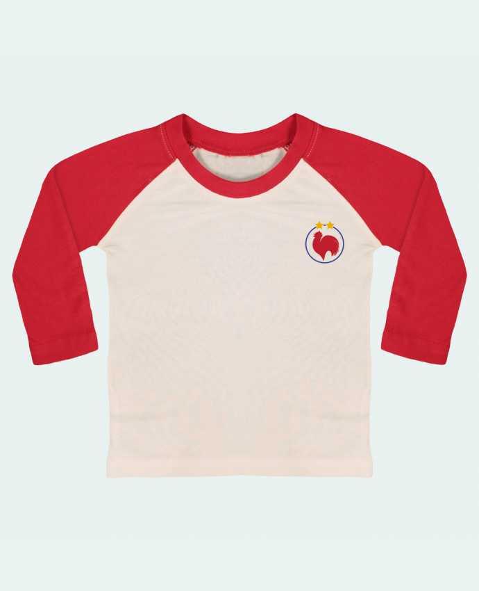 T Shirt Bébé Baseball Manches Longues Champion Coq 2 étoiles Par Tunetoo