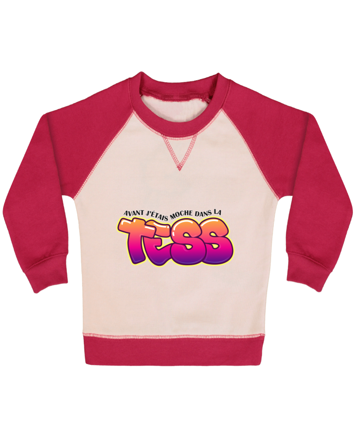 Sweat Shirt Bebe Col Rond Manches Raglan Contrastees Pnl Moche Dans La Tess Tunetoo