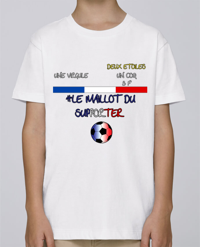 Tee Shirt Garçon Stanley Mini Paint Le Maillot Du Supporter Equipe De France Foot Par Smilerzofficial