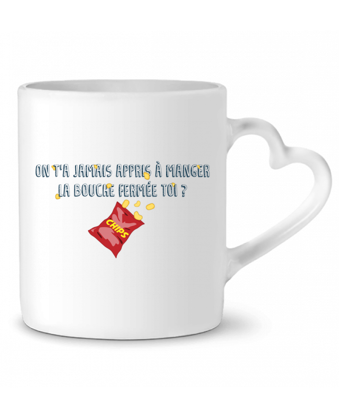 Mug Coeur Manger La Bouche Fermee Citation Dikkenek Tunetoo