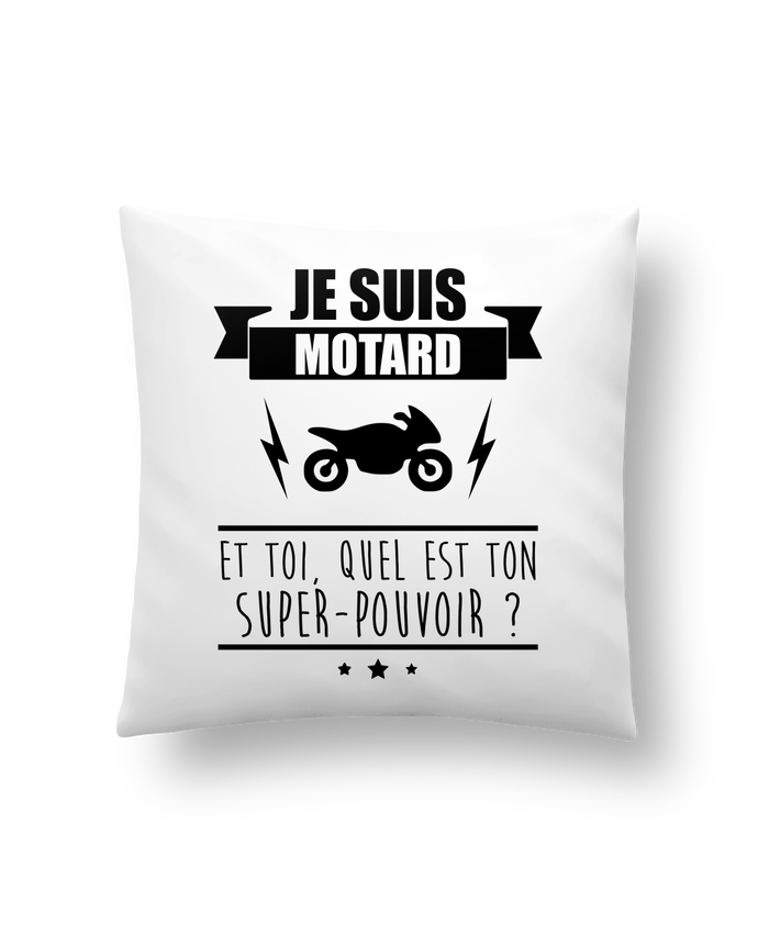 Coussin Synthetique Doux 41 X 41 Cm Je Suis Motard Et Toi Quel Est On Super Pouvoir Benichan