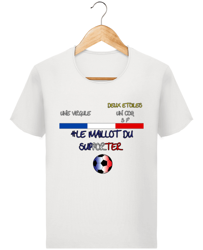 T Shirt Homme Stanley Imagines Vintage Le Maillot Du Supporter Equipe De France Foot Par Smilerzofficial