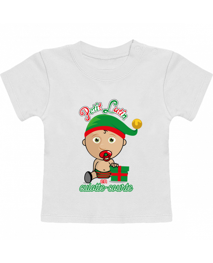 T Shirt Bebe Manches Courtes Petit Lutin De Noel Manches Courtes Tunetoo