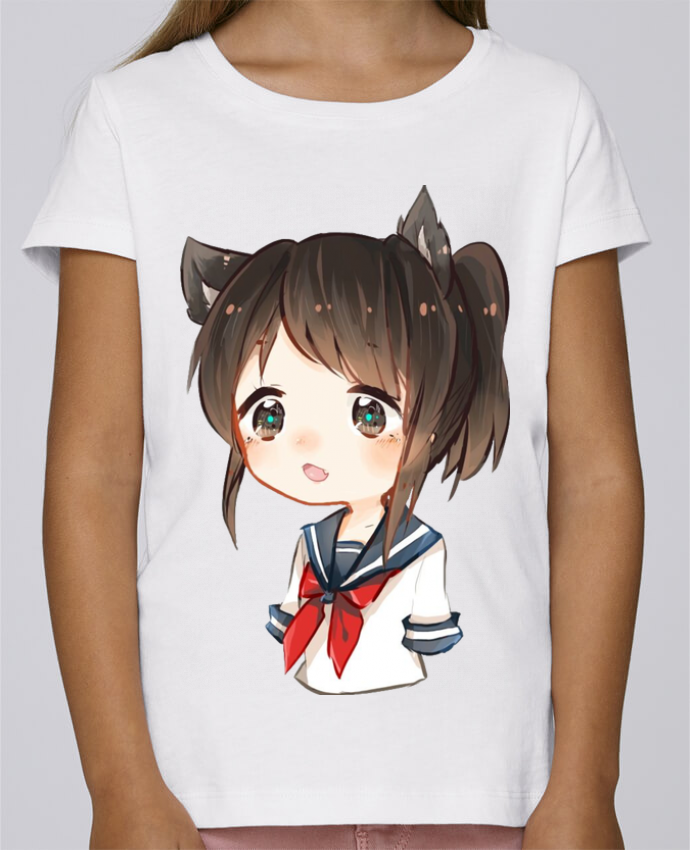 T Shirt Fille Mini Stella Draws Ayano Aishi Par Eleana