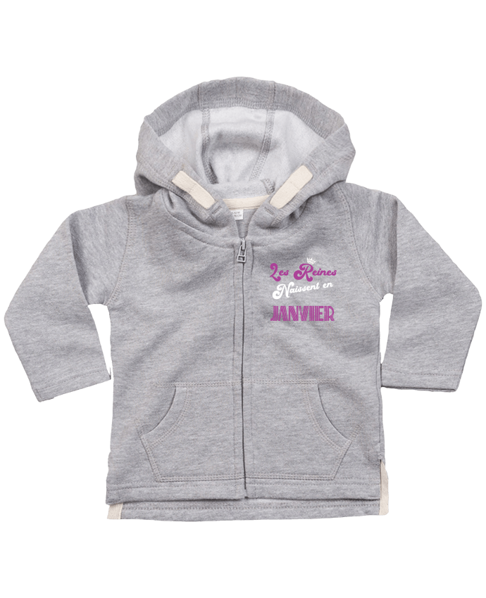 Sweat Bebe Zippe A Capuche Anniversaire Femme Janvier Jorrie