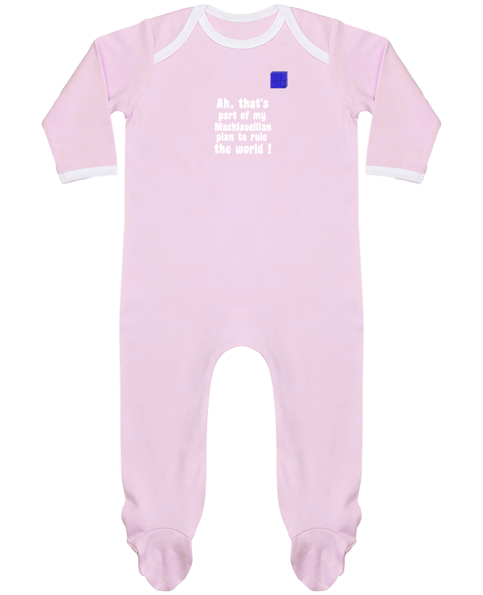 Pyjama Bebe Manches Longues Contraste Plan Anglais Ecriture Blanche Bad Hel