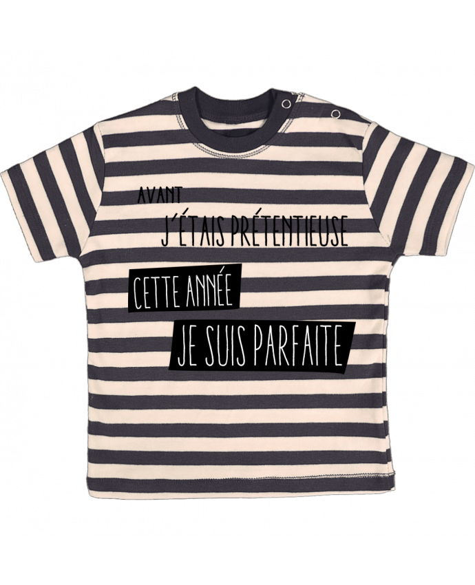 T Shirt Bebe A Rayures Proverbe Pretentieuse Jorrie Tunetoo