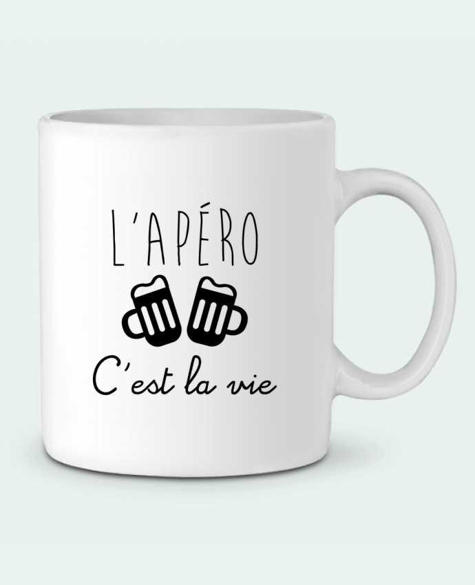 Mug En Ceramique L Apero C Est La Vie Humour Alcool Drole Benichan