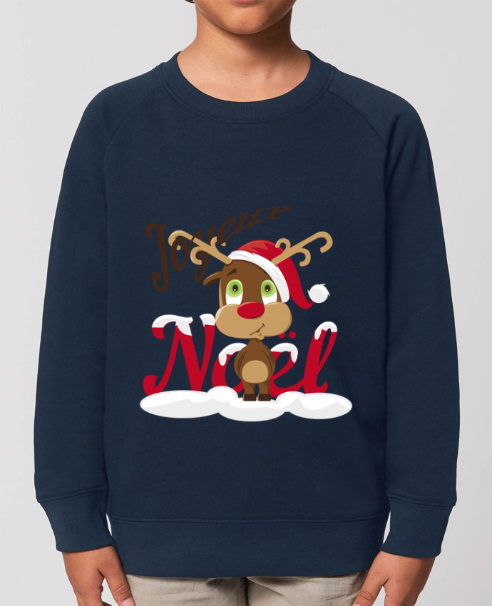 Sweat Enfant Col Rond Coton Stanley Mini Scouter Renne Joyeux Noel Enfant Idee Cadeau Tunetoo